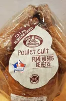 Poulet cuit fumé au bois de hêtre