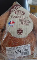 Poulet cuit au feu de bois de hêtre