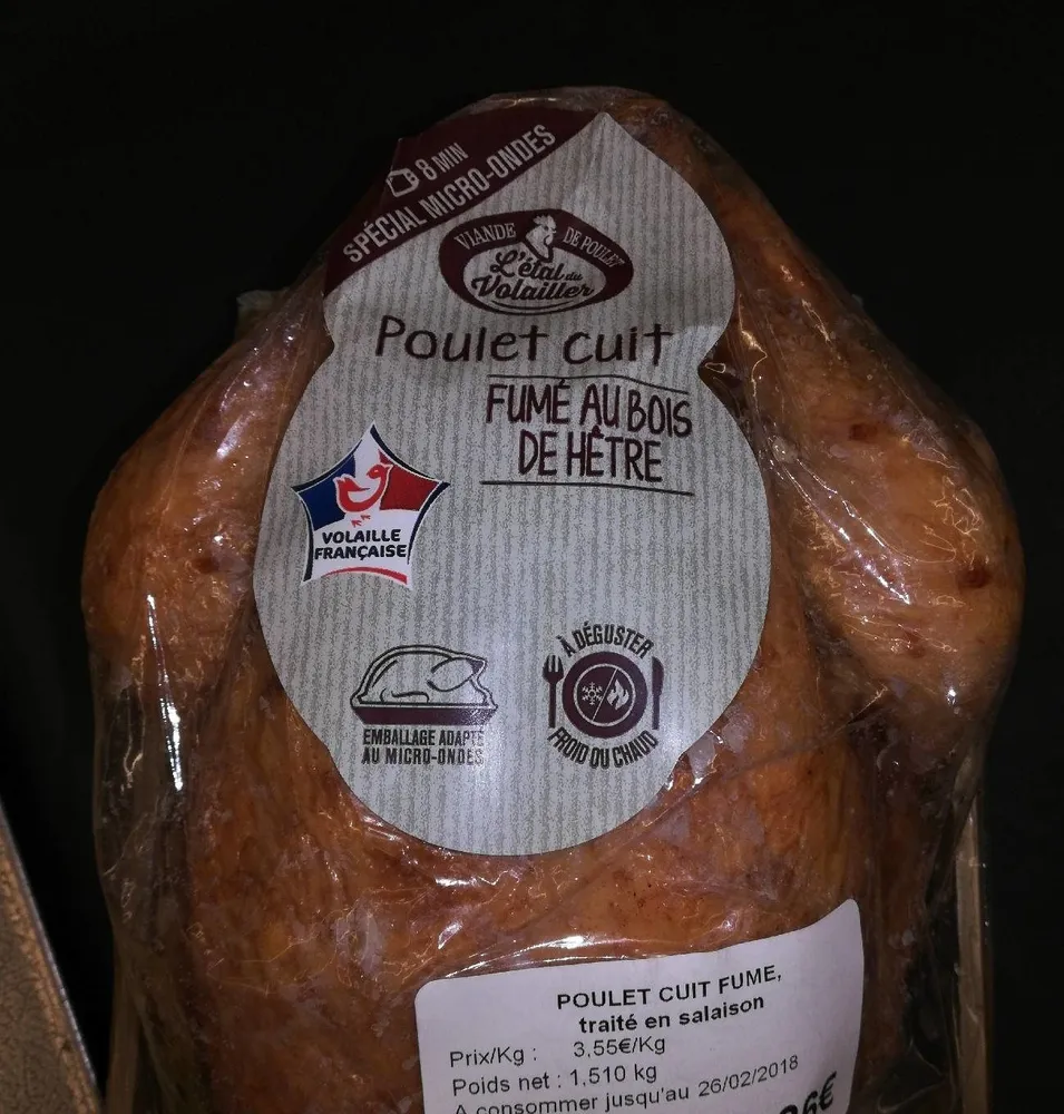 Poulet fumée