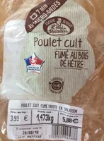Poulet cuit fume au bois de hetre