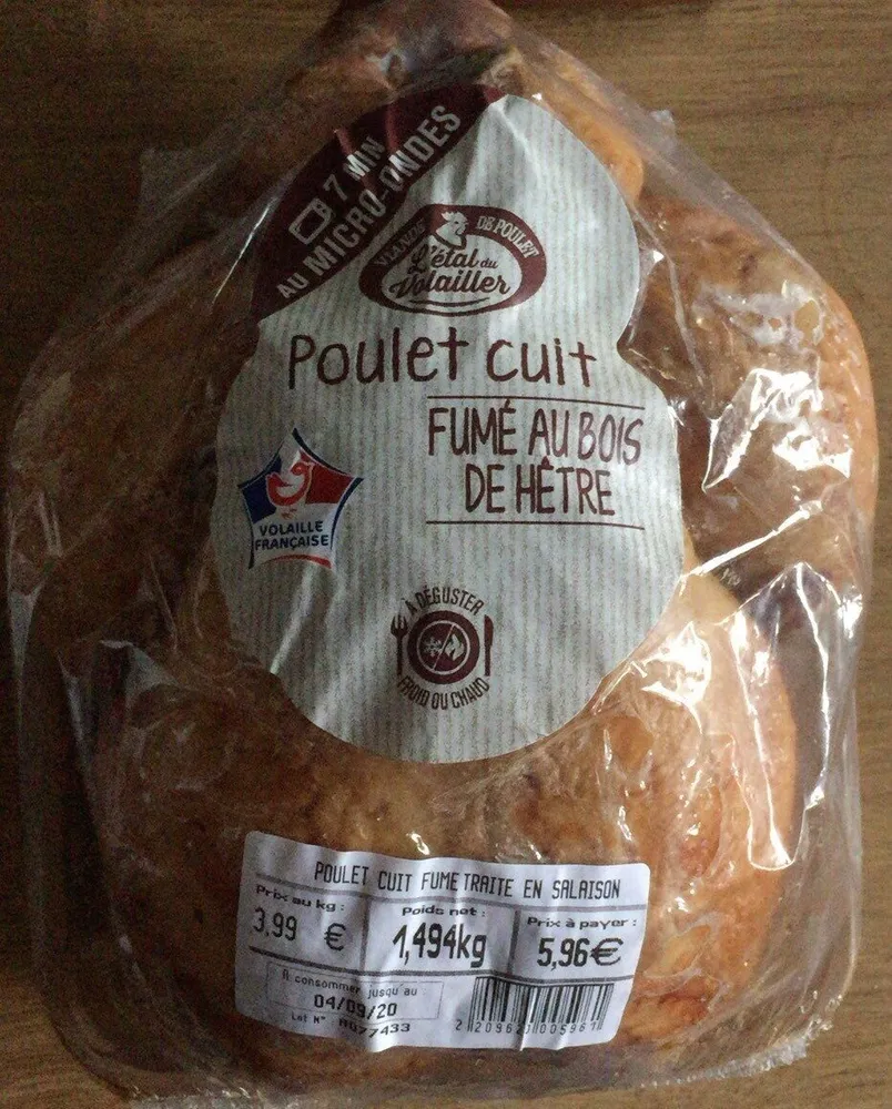 Poulet fumé