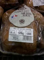Poulet cuit fumé traité en salaison