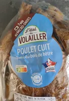 Poulet cuit fumé au bois de hêtre