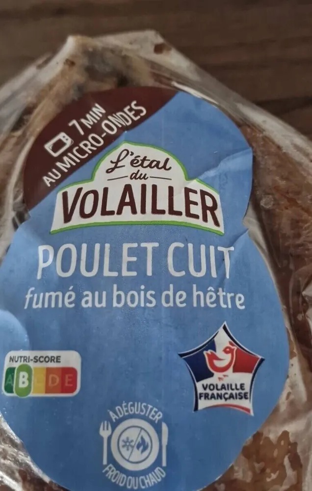 Poulet cuit fumé traité en salaison