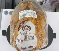 Poulet cuit fumé au bois de chêne