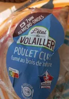 Poulet cuit fumé traité en salaison