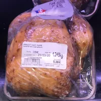 Poulet cuit fumée