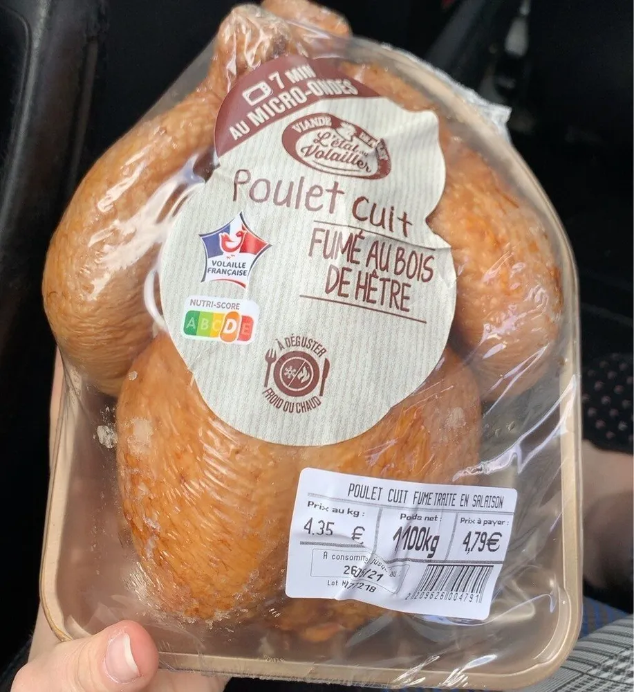 Poulet fumé