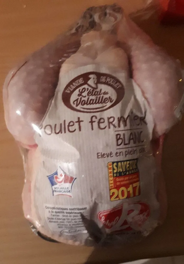 Poulet fermier blanc