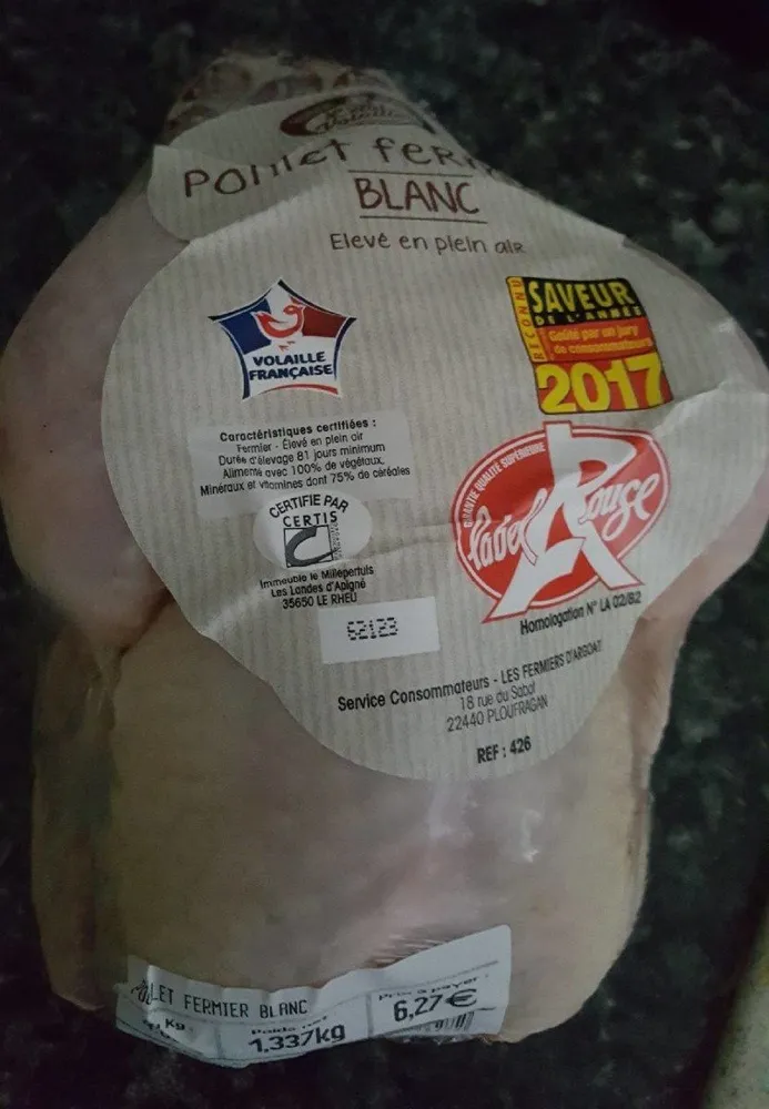 poulet fermier blanc