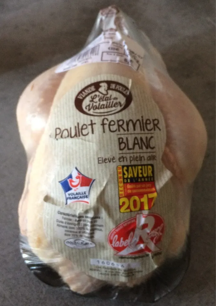 Poulet fermier blanc