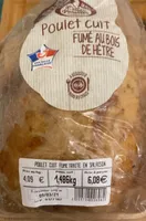 Poulet cuit fumé traité en salaison