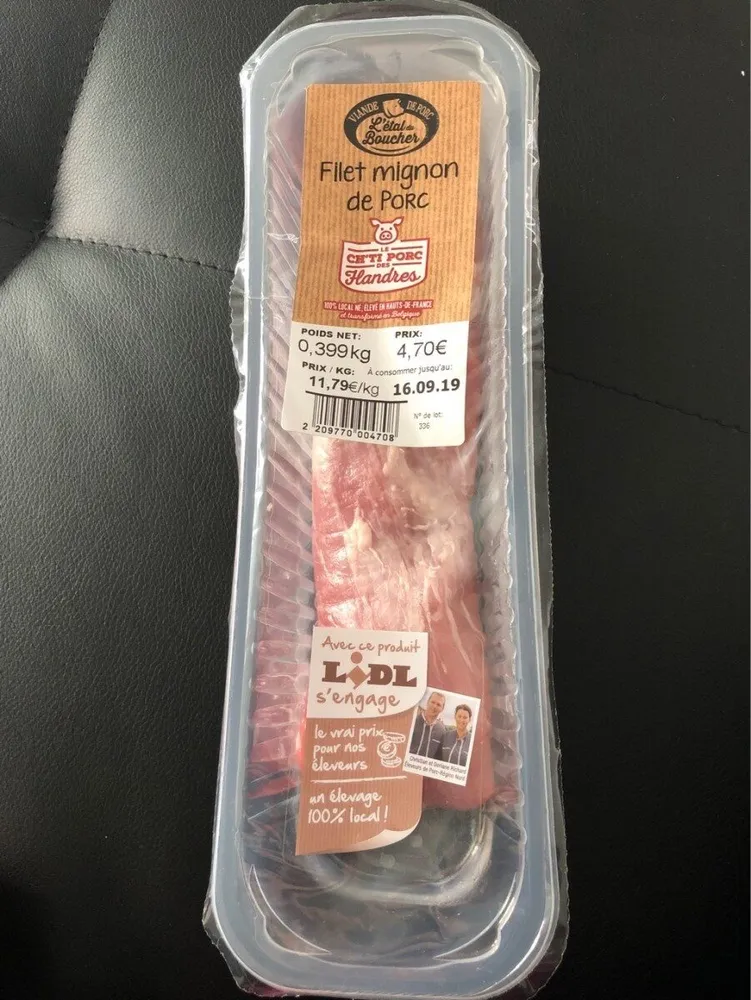 Filet mignon de porc