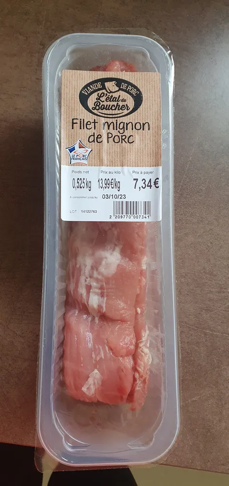 Filet mignon de porc