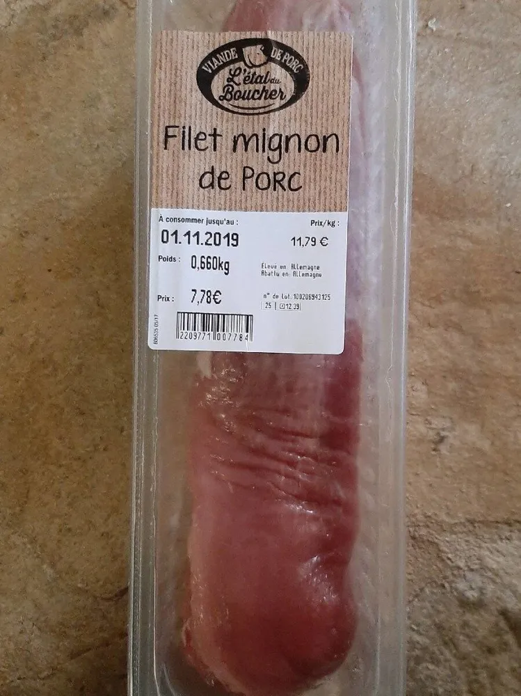 Filet mignon de porc