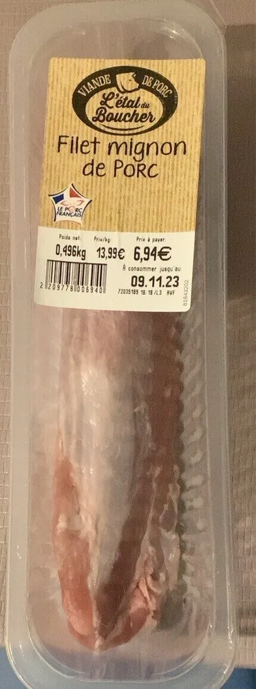 Filet mignon de Porc