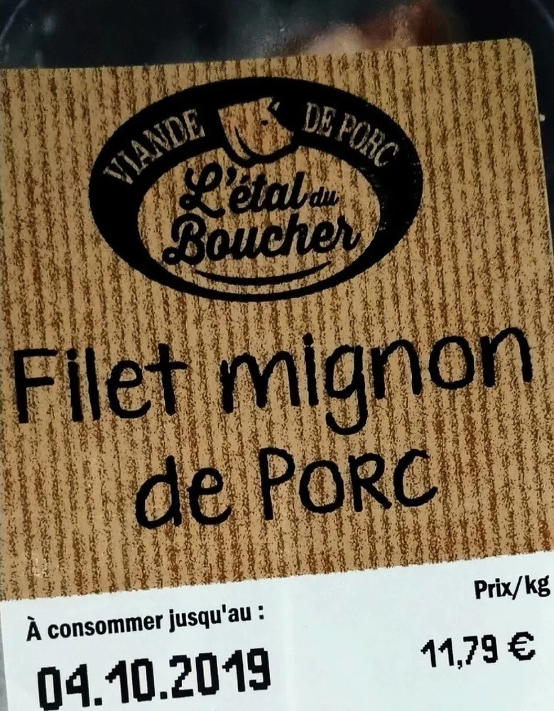 Filet mignon de porc