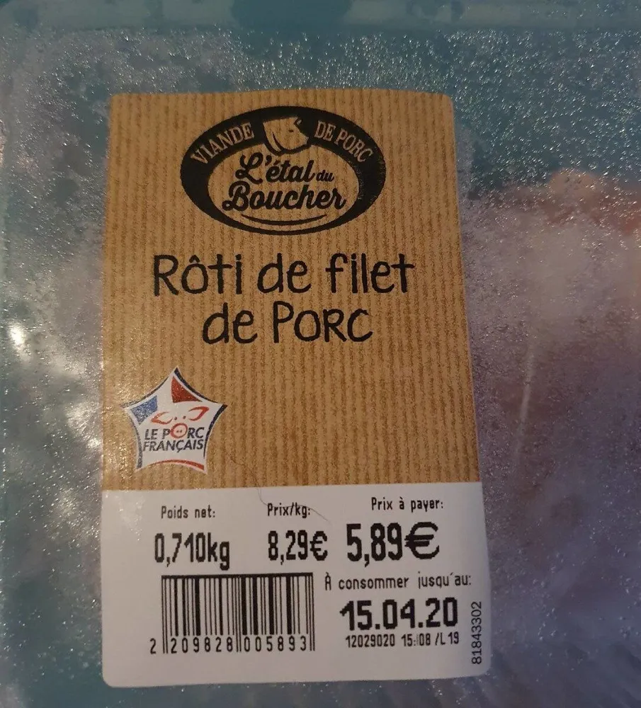 Rôti de filet de porc
