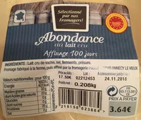 Abondance au lait cru