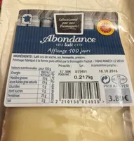 Abondance au lait cru