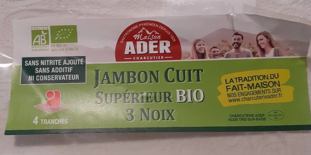 Jambon Cuit Supérieur BIO 3Noix