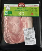 Jambon cuit supérieur 3 noix Bio