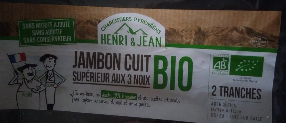 Jambon cuit supérieur aux 3 noix