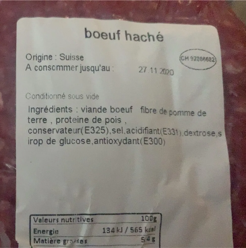 Boeuf haché