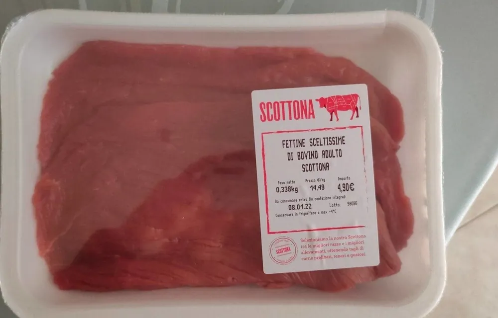 Fettine sceltissime di bovino adulto scottona