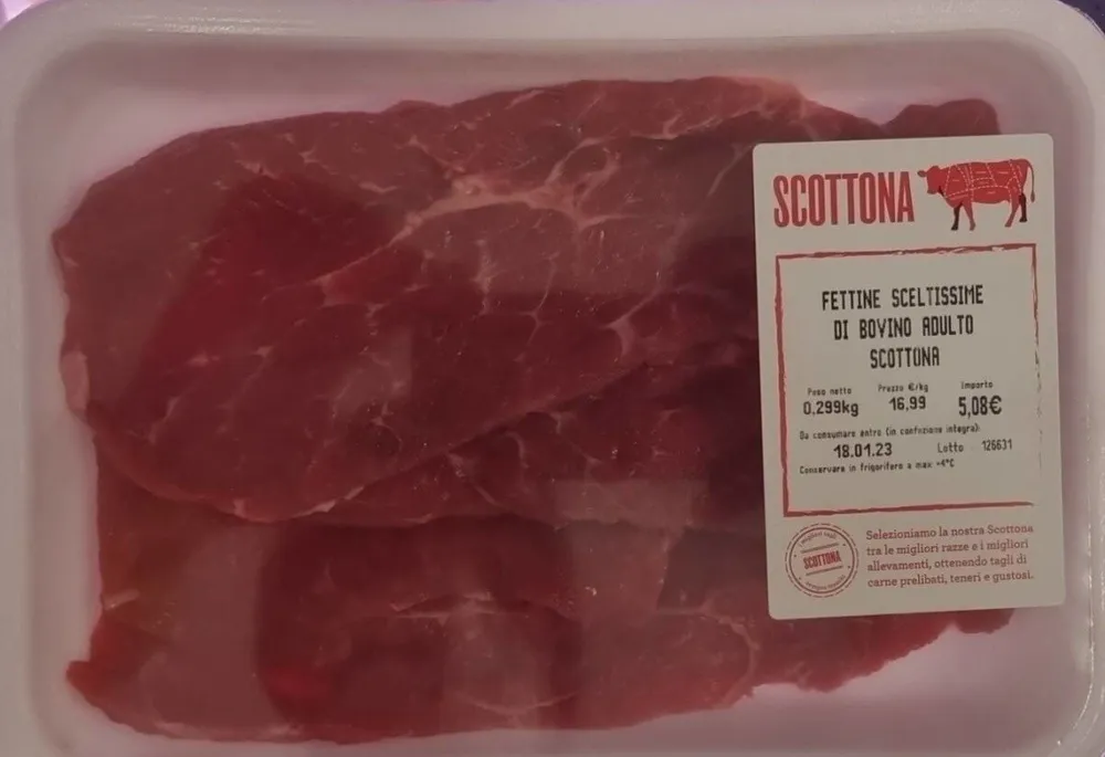 Fettine sottilissime di Bovino adulto