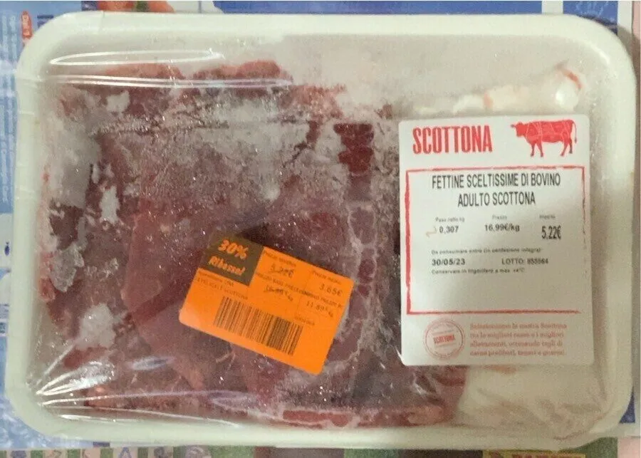 Fettine sceltissime di bovino adulto scottona