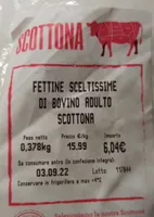 Fettine di bovino adulto scelti sei mesi SCOTTONA