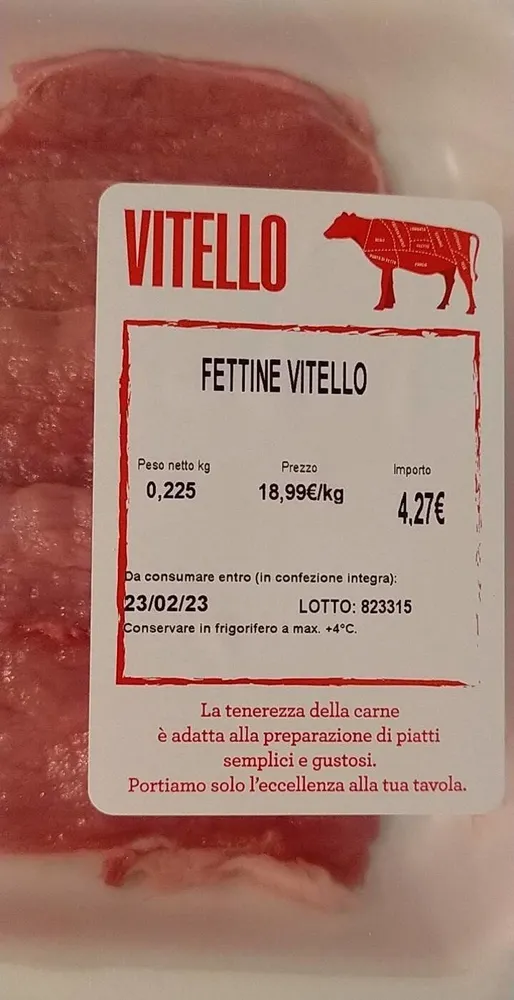 Fettine di vitello