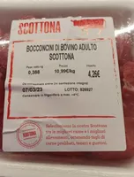 Bocconcini di bovino adulto scottona