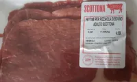 Fettine per pizzaiola di bovino adulto scottona