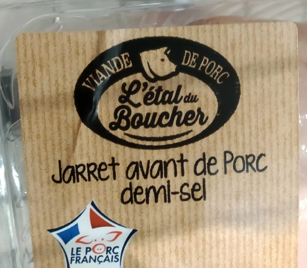 Jarret de porc demi-sel