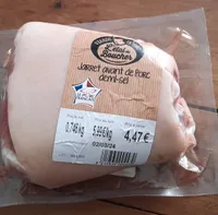 Jarret avant de porc demi-sel