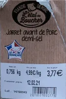 Jarret avant de porc demi-sel