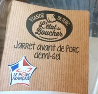 Jarret avant de porc demi sel