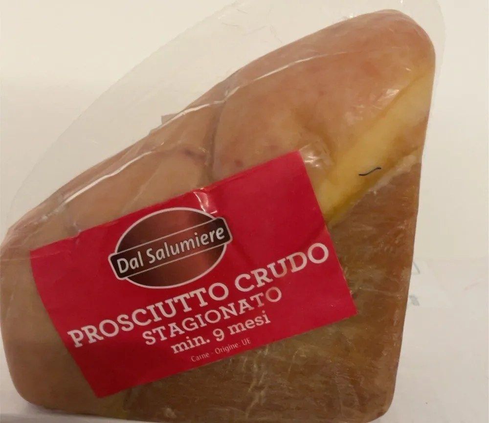 Prosciutto crudo stagionato min 9 mesi