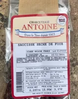Saucisse seche de foie