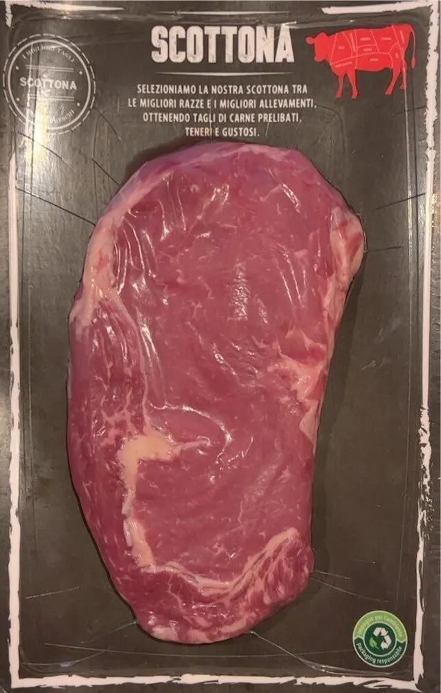 Entrecote di bovino adulto scottona