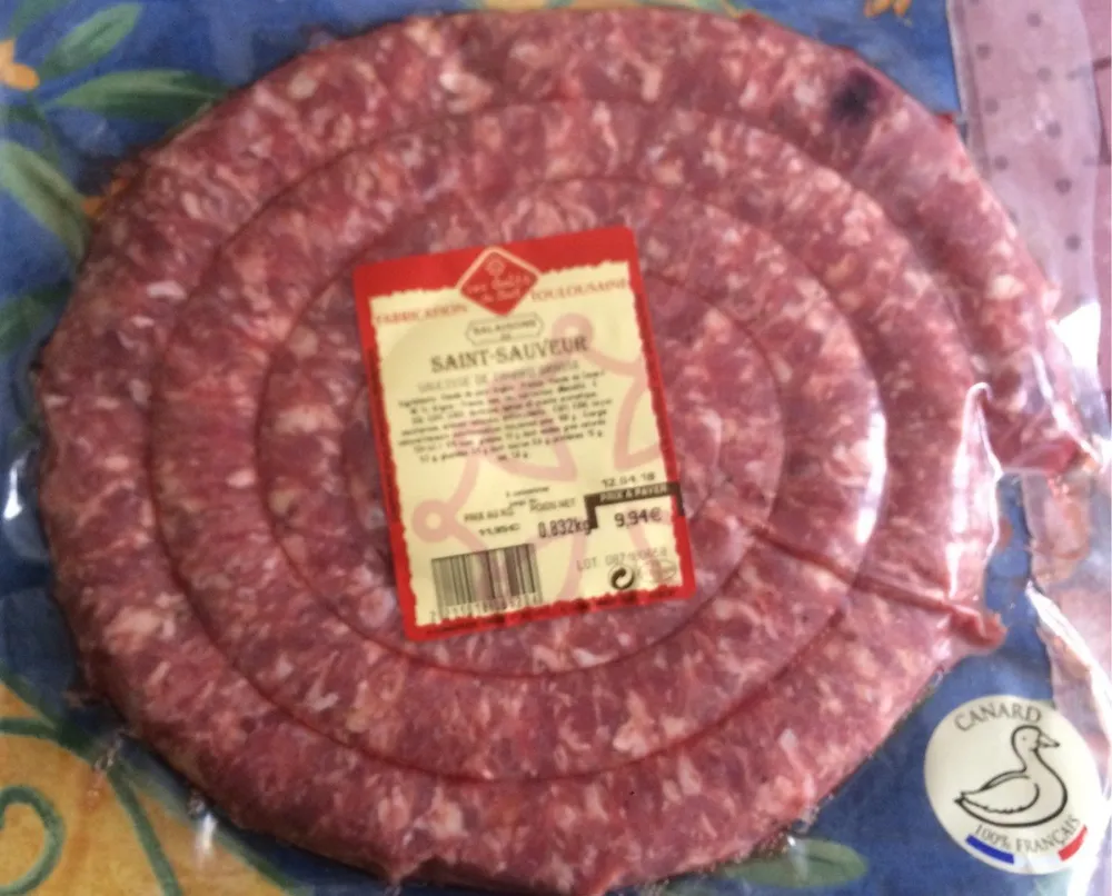 Saucisse de canard brasse