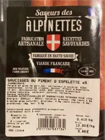 Saucisses piment d’Espelette