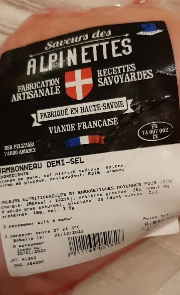 Jambonneau demi sel