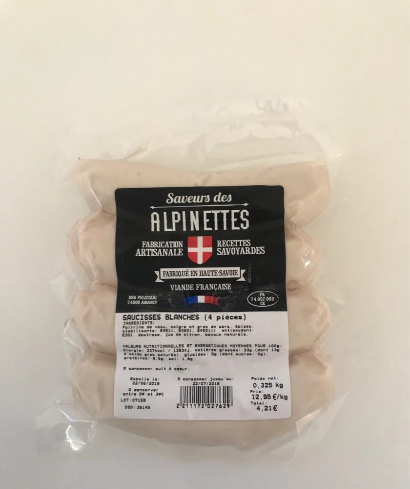 Saicisses blanches