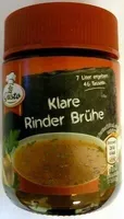 Klare Rinder Brühe