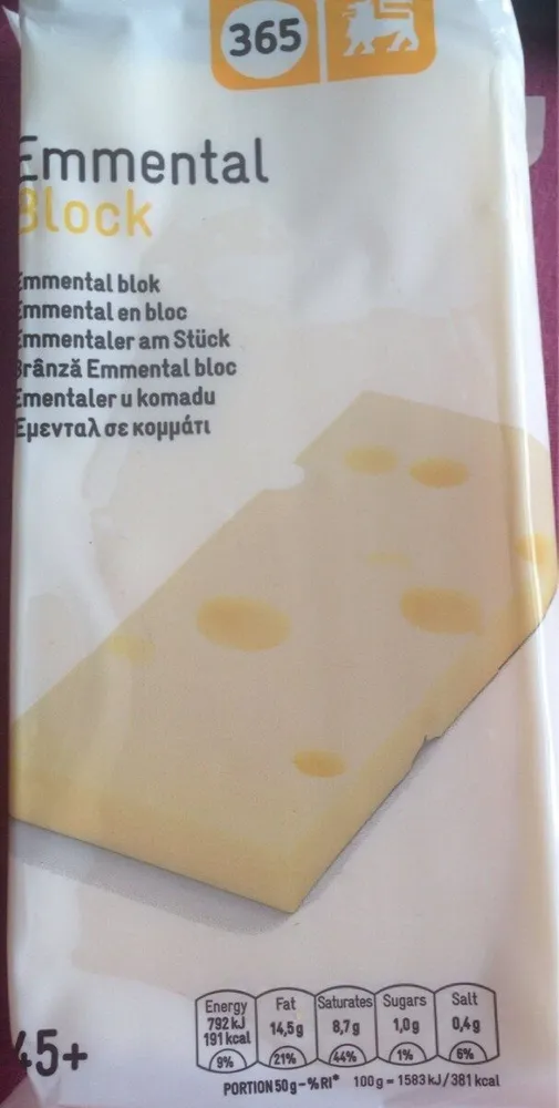 Emmenthal bloc 365