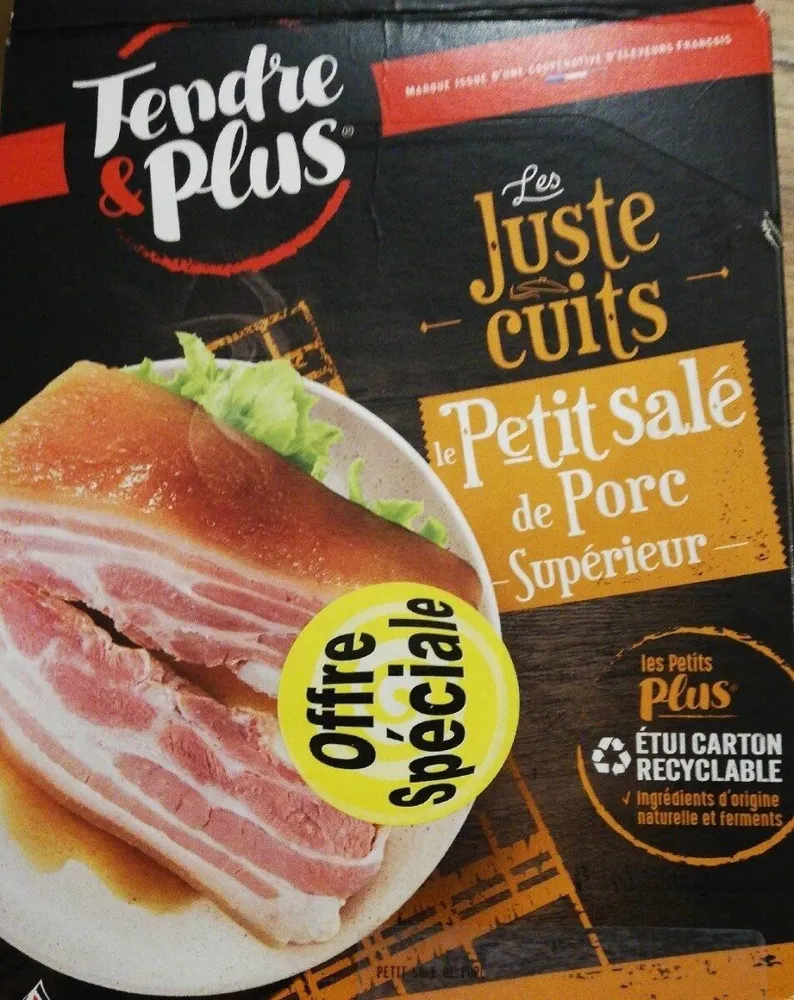 Le petit salé de porc supérieur