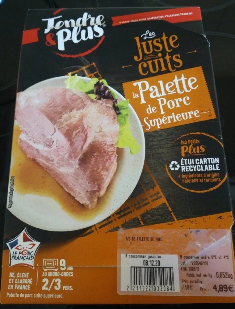 Palette porc supérieure